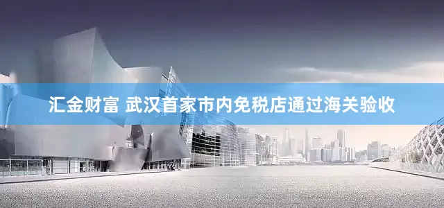 汇金财富 武汉首家市内免税店通过海关验收
