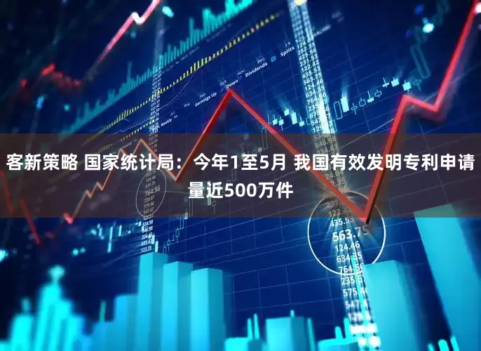 客新策略 国家统计局：今年1至5月 我国有效发明专利申请量近500万件